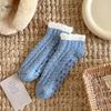 Ladies Warm Fleece Fuzzy Slipper Socks Womens Winter Fluffy Bed Socks Cosy Socks for Women and Girls