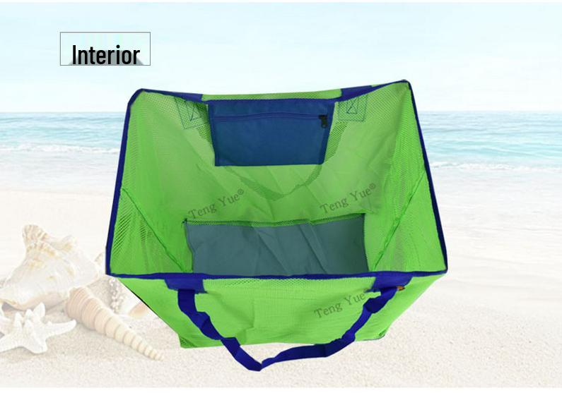 1406 Mesh Beach Tote Bag for Toys, Swimming Gear, Toiletries & Shopping