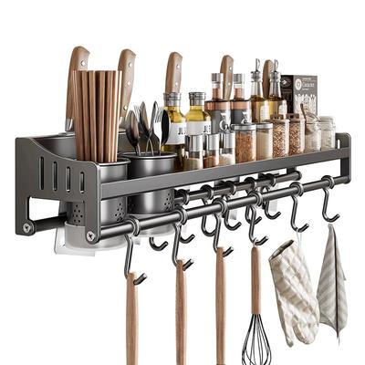 Wandmontiertes Küchenaufbewahrungsregal