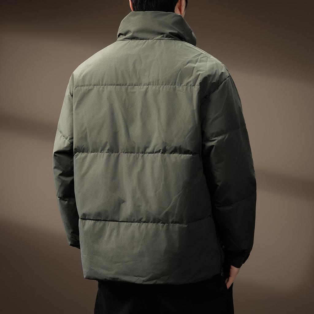 Luxuriöse Herren Retro 90er Winterjacke mit Daunenfüllung - Warm, Locker und Vielseitige Oberbekleidung