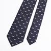 Emporio Armani Eagle Blue Made in 340075 3R616 00035 Men's Tie, 7.5cm Wide, 100% Silk, Logo, Navy, Italy, [Used]