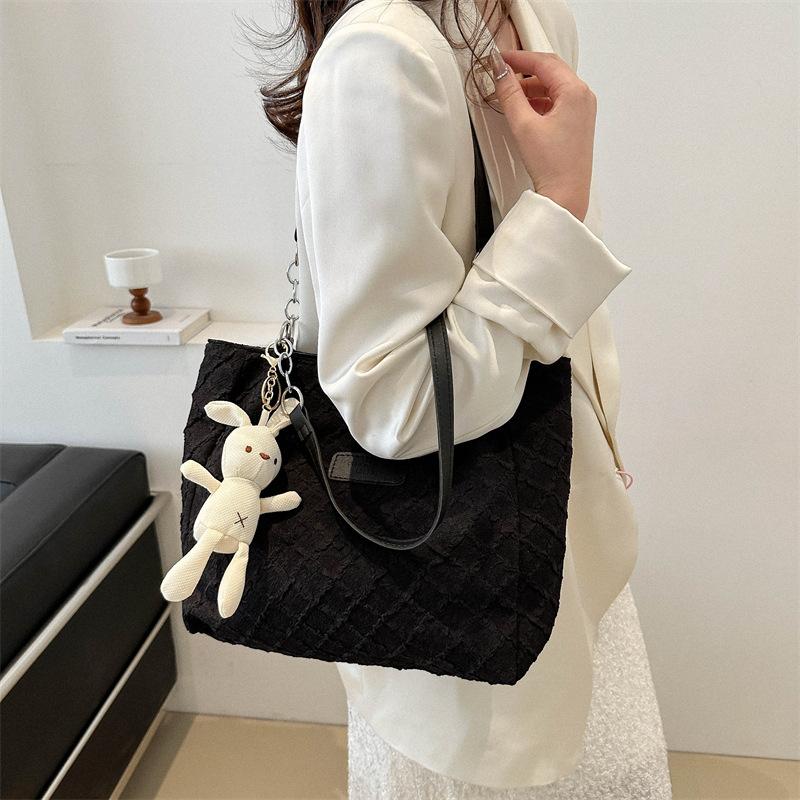 Large Capacity Spring Fashion Simple Single-shoulder Underarm Bag New Simple Solid Color Fashionable Large Capacity Tote Bag