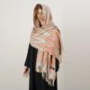 Ethnic Style Women Printed Shawl Autumn Winter  Muslim Hijab Imitation Cashmere Tassels Scarves Luxury Thick Warm Scarf Female