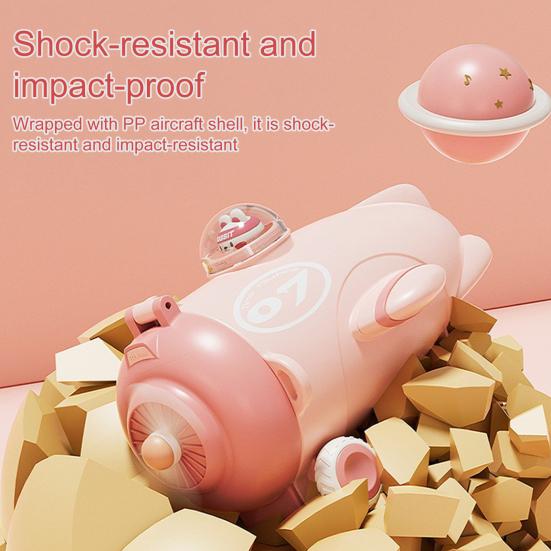 Airplane Shaped Water Bottle with Straw Strap 500ml Cartoon Kids Water Cup Leakproof Lid Silicone Nozzle Water Container for School Sports Travel