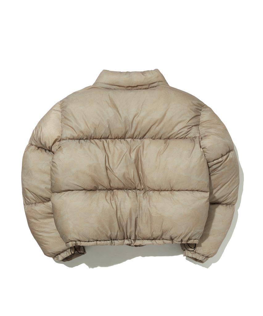 Suade Short Puffer Jacket [Beige]
