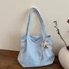 Women's Large Capacity Tote Bag 2026 New Trendy Korean Style Fashi Ins Single Shoulder Bucket Bag Minimalist Versatile