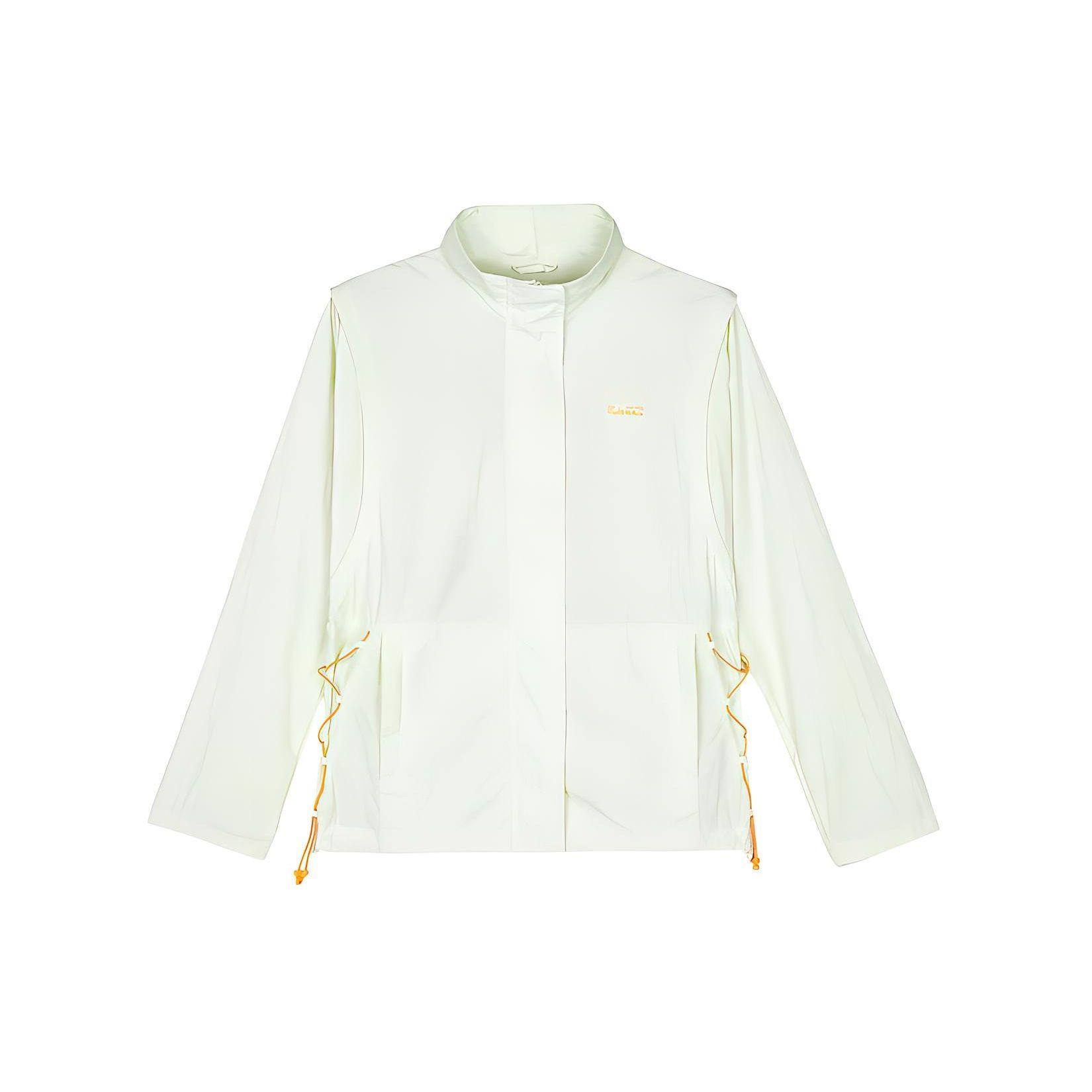 Skechers Breathable Moisture-Wicking Quick-Dry Comfortable Long Sleeve Jacket Women jackets Ice-White L224W001-0406 S