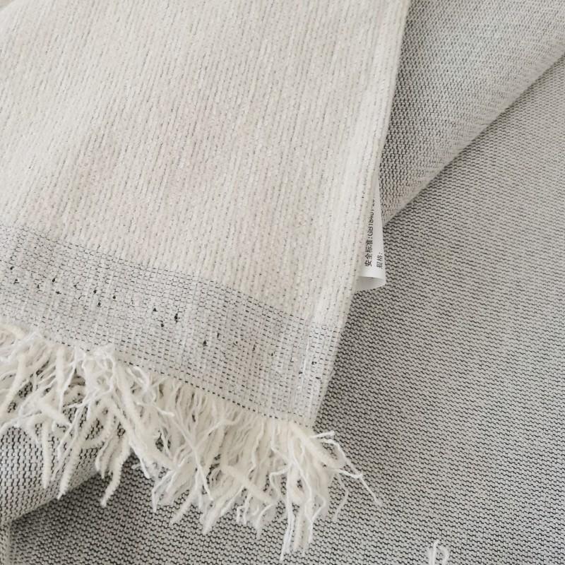 Cream Wind Snow Neil Sofa Towel Full Coverage Warm Nordic Blanket Solid Color Fashion One Piece Dust-proof Tassel Chair Mat