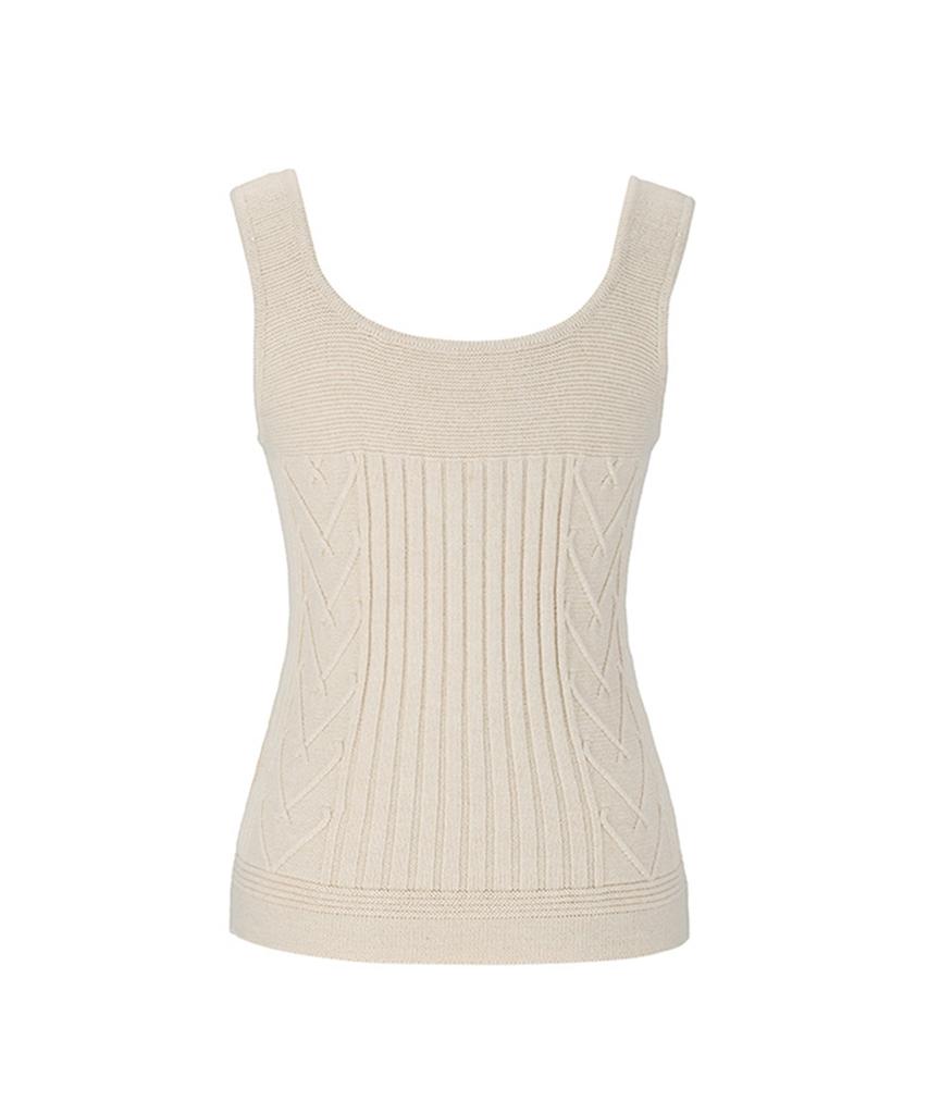 SOUP Cable Sleeveless Top (Oy3Skca)