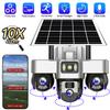 V380 PRO 4G Solar Camera 3 PTZs Solaire Powered CCTV Cameras Smart Home Security Protection Outdoor 15MP Night Vision Waterproof Monitor