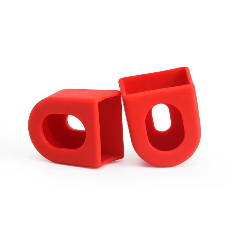 2Pcs Bicycle Crankset Protectors Silicone Mountain Road Bike Crank Arm Protector Caps Wear-Resistant Cycling Accessories