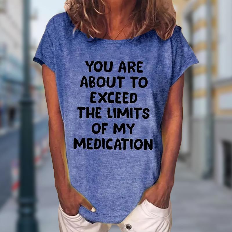 Women Summer T Shirt  Print Personalized Trend Short Sleeve Tees Casual   Printed  Tops