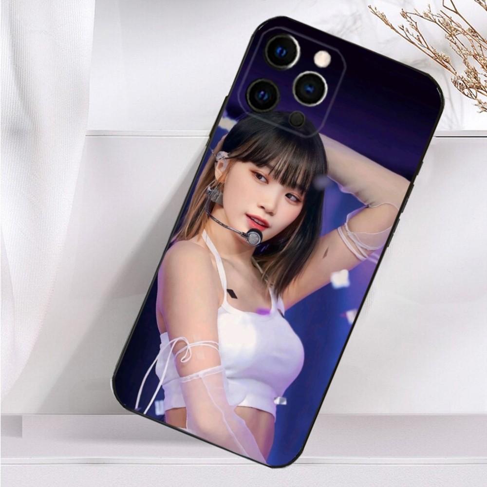 Singer K-Kim C-Chaewon Phone Case For iPhone 16,15,14,13,12,11 Plus,Pro Max,XS,X,XR,SE,Mini,8,7 Soft Silicone Black Cover