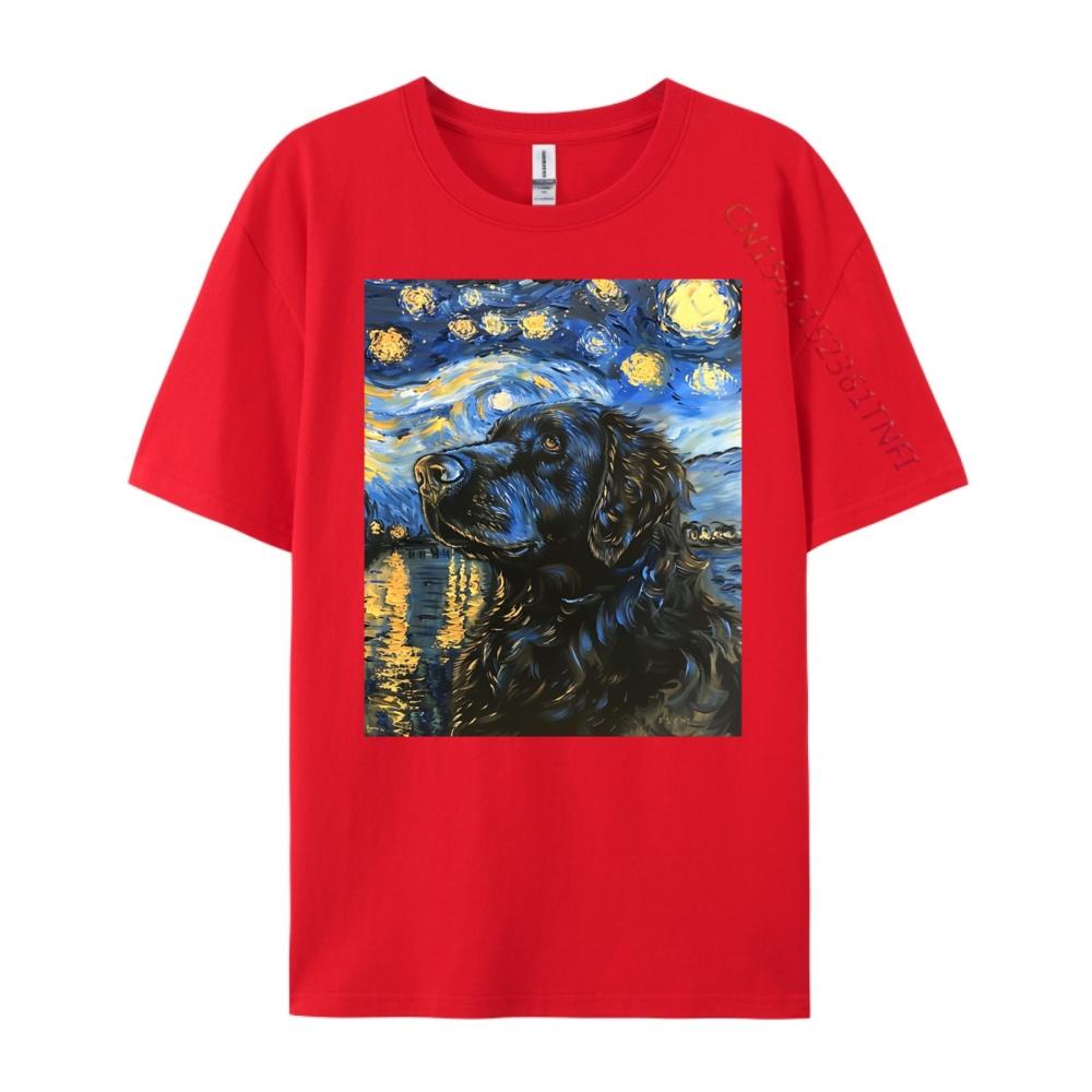 Newfoundland Dog Van Gogh Starry Night Art Streetwear Unisex Fall Unisexs Gifts S