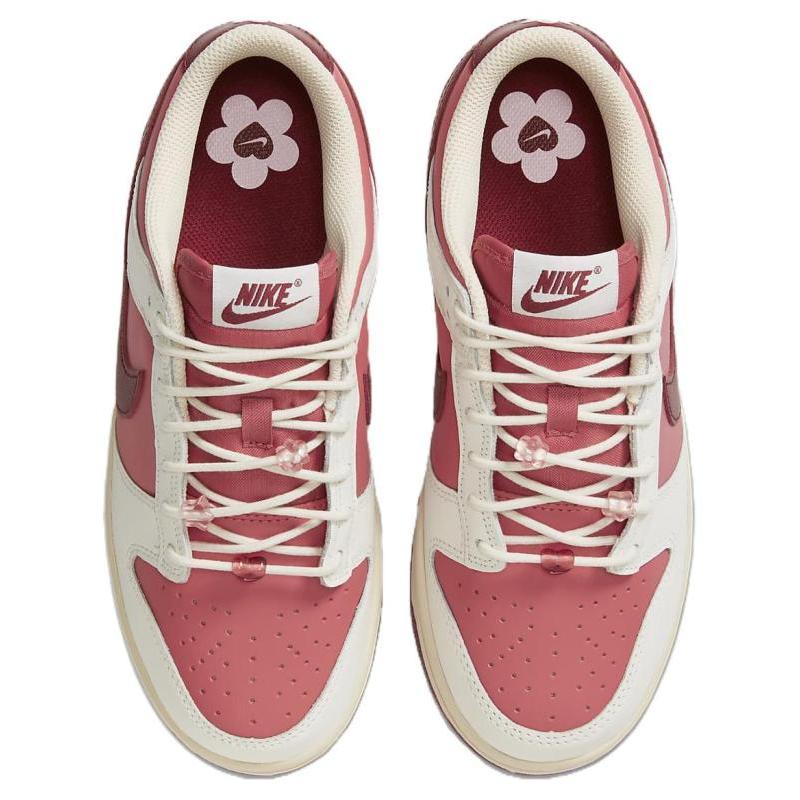 Nike Dunk Low "Valentine’s Day" Low Top Lifestyle Casual Shoes for Women in White and Red HF0736-161