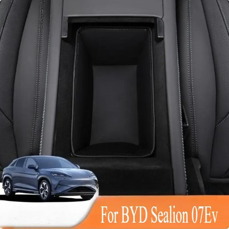 Armrest Box Storage Box Leather Pad for 2024/2025 BYD Sealion 07 EV - Left & Right Rudder Car Mat, Interior Accessory