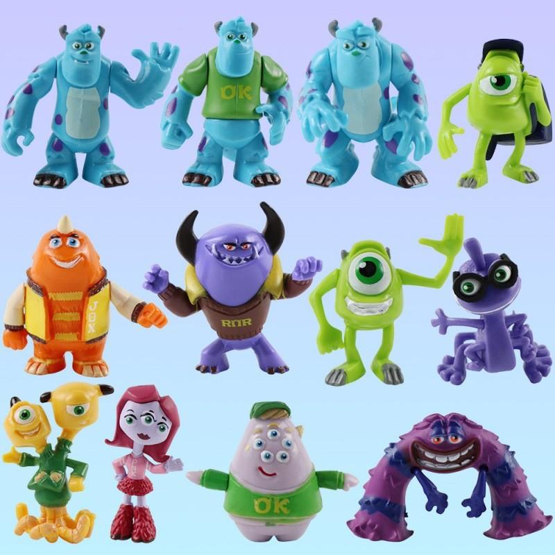University 12pcs Monsters Action Figure Decoration Doll Cartoon Toy Gift Kids