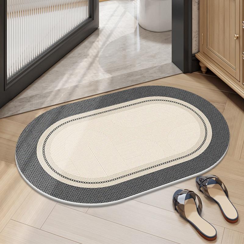 

Американский Губчатый Утолщенный Впитывающий Нескользящий Коврик Для Ванной Быстросохнущий Коврик Для Туалета Туалет Грязеотталкивающий Коврик 40 * 60CM