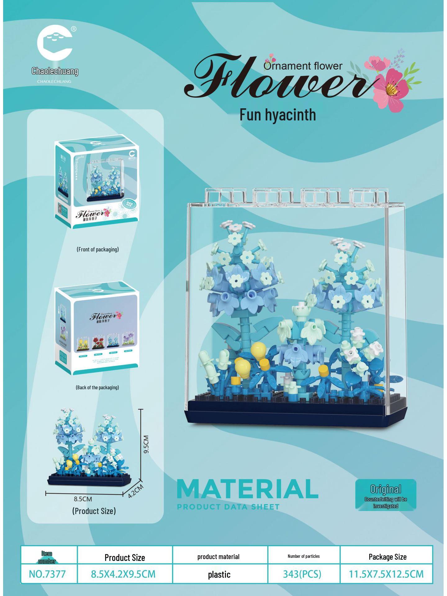 

Совместимый конструктор Lego Dreamy Flower Box: Букет из горшечных растений из строительных блоков - Подсолнух и гвоздика Обучающая игрушка.