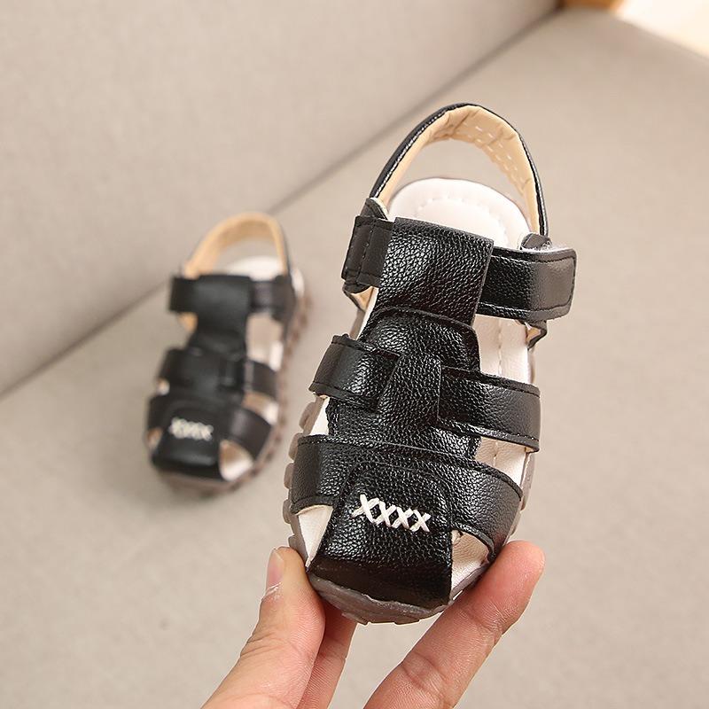 Summer Kids Closed-Toe Casual Sandals, Toddler Little Boys Girls Breathable Beach Shoes