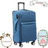 Oxford Cloth Suitcase with Universal Wheels, 24-28 Inch Canvas Trolley for Men