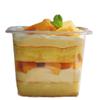 50Pcs Disposable Mousse Dessert Box With Lid Square Acrylic Food Cake Cup Clear Plastic Cups  Cookie