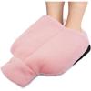 Large Hot Water Bottle for Feet Rubber Hot Water Bag with Soft Plush Cover Foot Warmer for Pain Relief Washable Foot Heating Pad