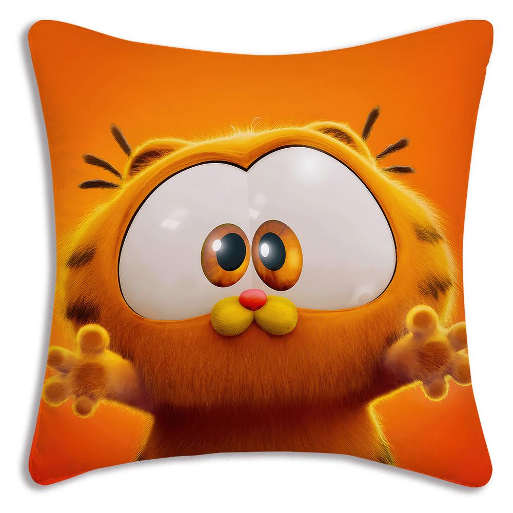 Cute Cartoon Garfields Pillow Covers Cartoon Sofa Decorative Home Double-sided Printing Short Plush Cute Cushion Cover