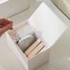 Transparent Flip Cotton Swab Box DIY Makeup Organizer Cotton Swab Storage Box  Office