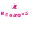 Mothers Day Decorations Happy Mothers Day Banner Best Mom Ever Heart Shape Hanging Garland Party Supplies Festive Home Party Decor
