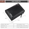 Baellerry Men's Zipper Short Wallet - Multi-Card Slot, Fashionable Vertical Mini Coin Purse