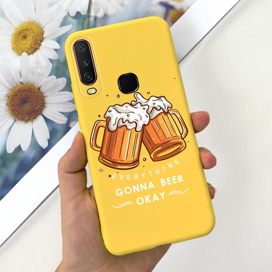 For Vivo Y12 Case Vivo Y15 Y17 1902 1904 Cute Fashion Cartoon Cover Soft Silicone Phone Case For Vivo Y15 Y 12 17 VivoY12 Fundas