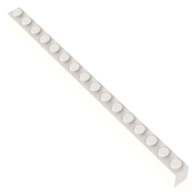 High-Quality [Funbrick] High-Quality 10/20/30Pcs Construction pieces High-Quality 1X16 High-Quality Dots High-Quality Educational High-Quality 10PCS белый