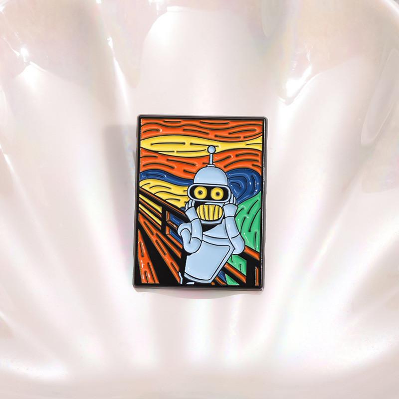 Cartoon Trendy Winter Character Brooch In Alloy With Stylish And Functional Design
