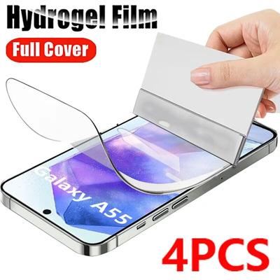 4 bucăți filme hidrogel pentru Samsung Galaxy A55 5G A54 A35 A15 A25 A34 A14 A24 A52 A12 A32 A72 A22 A52S A50 M14 M54