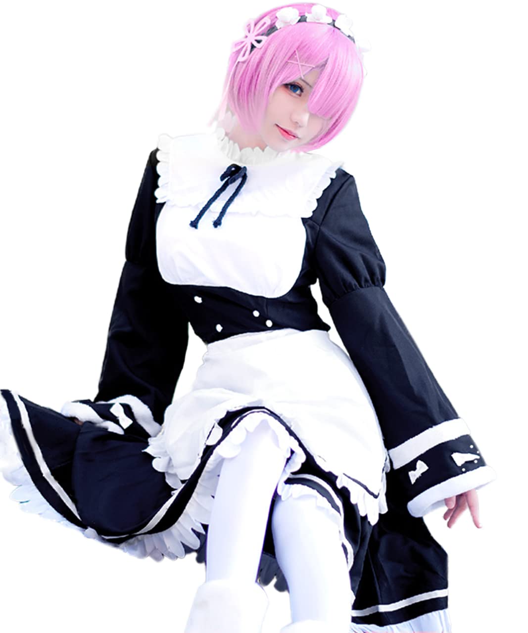 

[молочное время] Re:ZERO - Начало жизни в другом мире - Re:ZERO Косплей Горничная Одежда Хэллоуин Рем Ягненок Длинный Рукав (Ягненок, горничная с длинным рукавом, M)