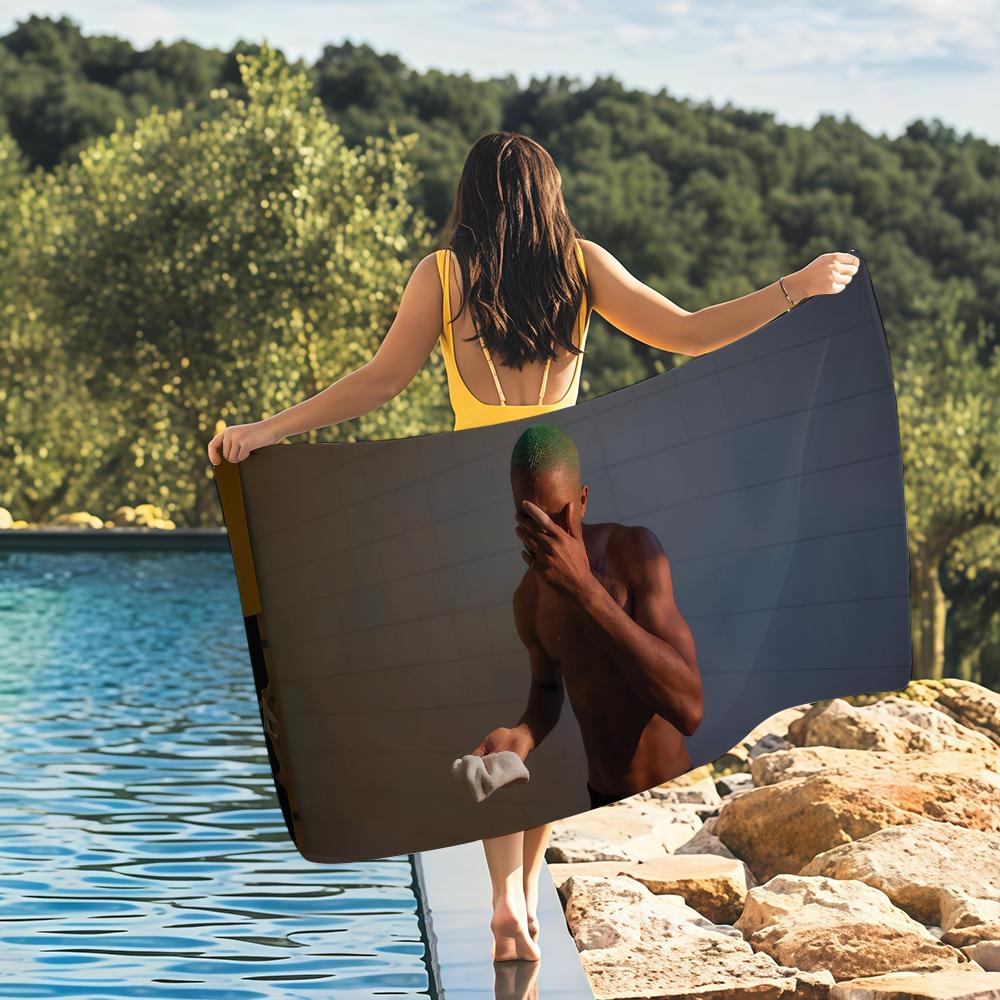 Frank Oceans Blonde Channel Orange Music Art Quick Drying Beach Towels Are Suitable For Swimming Pools Camping Yoga And The Gym
