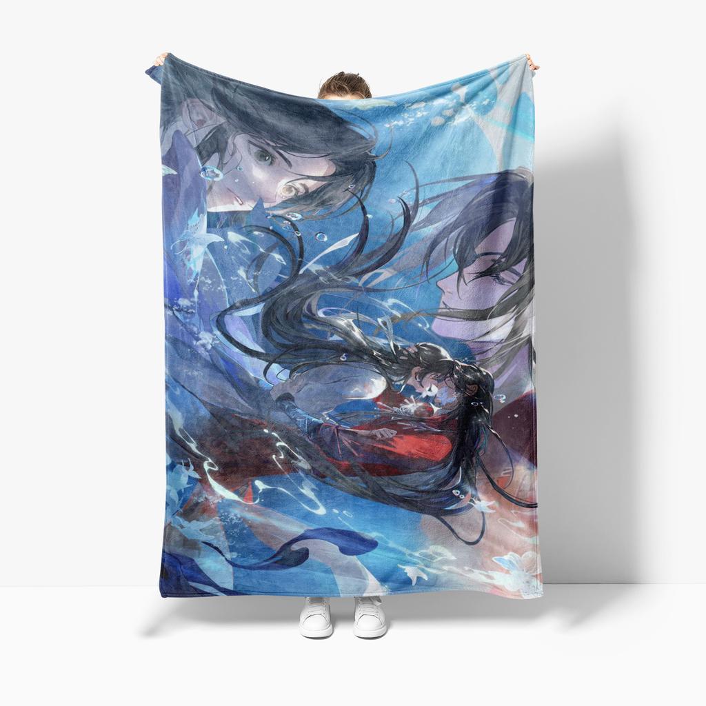Heaven Official’S Blessing Anime Popular Bl Comics Throw Blanket Sofa Bed Office Nap Blanket Personalized Customized Gifts