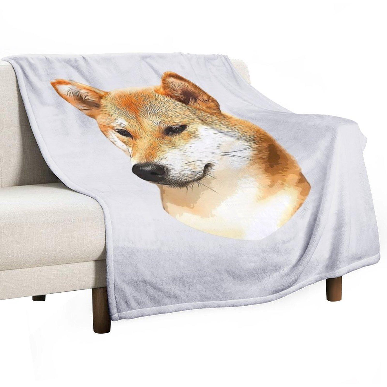 

Shiba Inu Stunning Dog! Throw Blanket Retros Extra Large Throw decorative Designers Blankets 30x40in