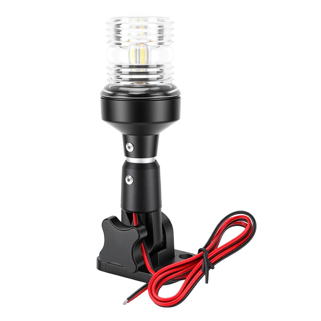 Pontoon Stern Light Bimini Light for Pontoon Boat LED Water Proof IP67 3NM Boat Anchor Light Marine Grade 360 Degree