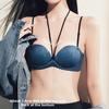 Female Spring and Summer Sexy Thin Shoulder Belt Hang Neck Gather To Prevent Drooping To Receive Pair of Milk Underwear
