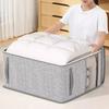 Foldable Clothes Storage Bag Visual Quilt Organize Cases with Handle Home Pillow Blanket Organizer Wardrobe Sorting Storage Box