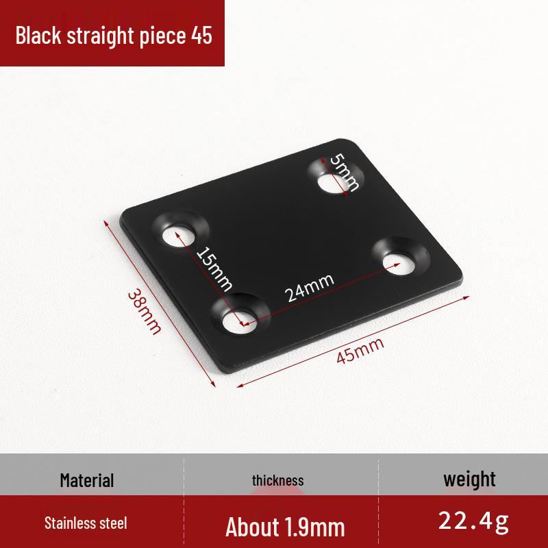 90° Stainless Steel Triangle Bracket Holder for Partition Hardware
