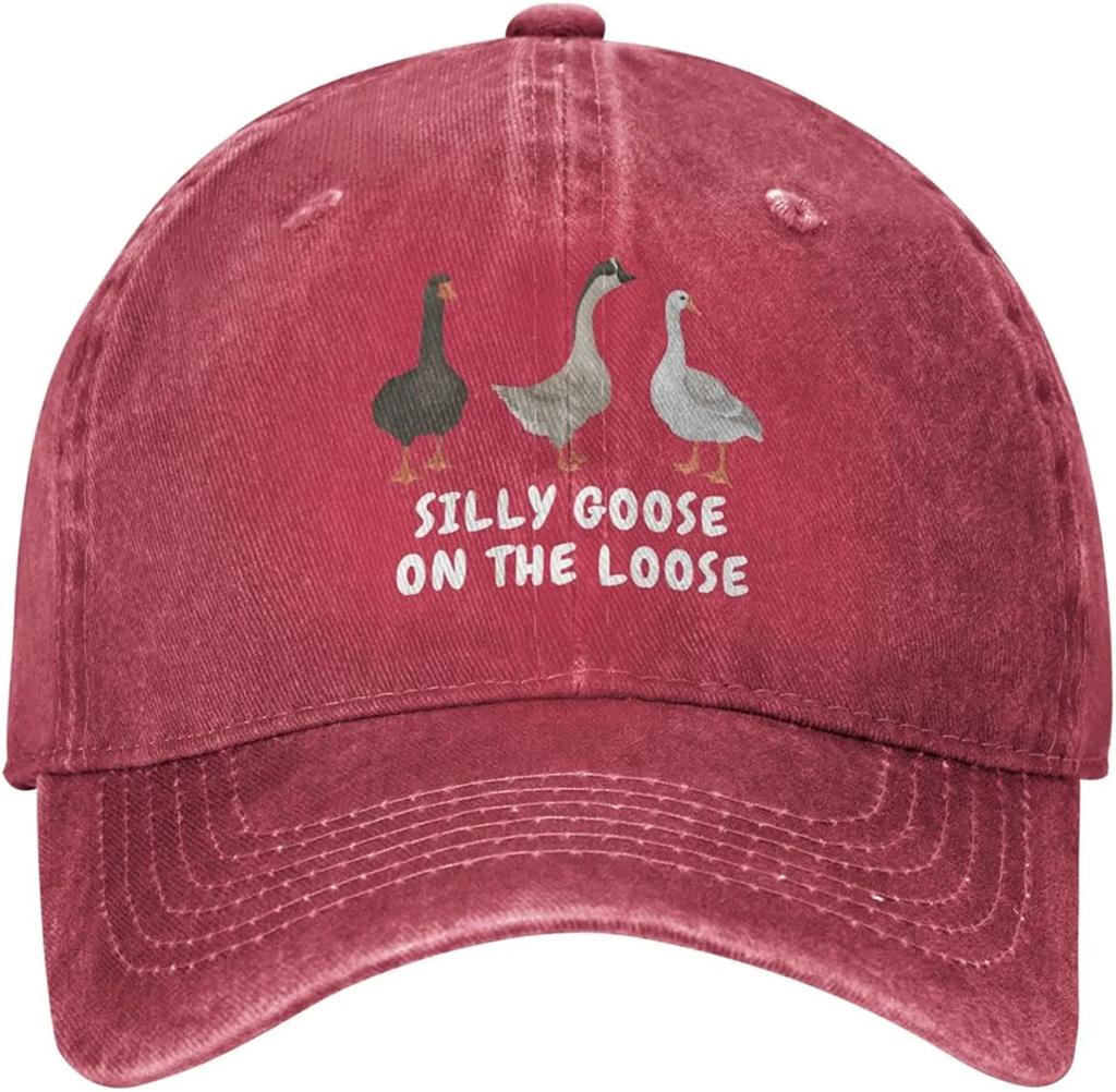 Funny Duck Hat Silly Goose Hats Unisex Baseball Hats Caps for Unisex Snapback Cap Cowboy Bebop Adult Unisex Casual