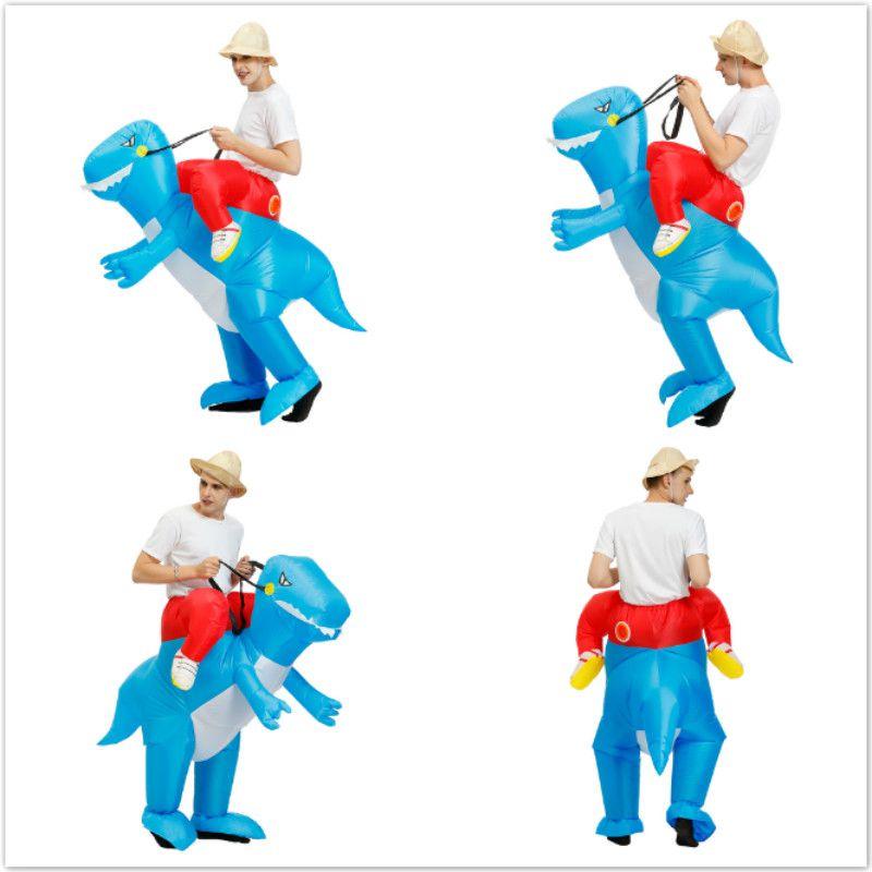 Inflatable Children Adult Dinosaur Halloween Costume Fancy Dress Outfit Cosplay