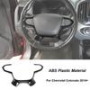 Carbon Fiber Steering Wheel Cover Interior Trims for Chevrolet Colorado 2014-23