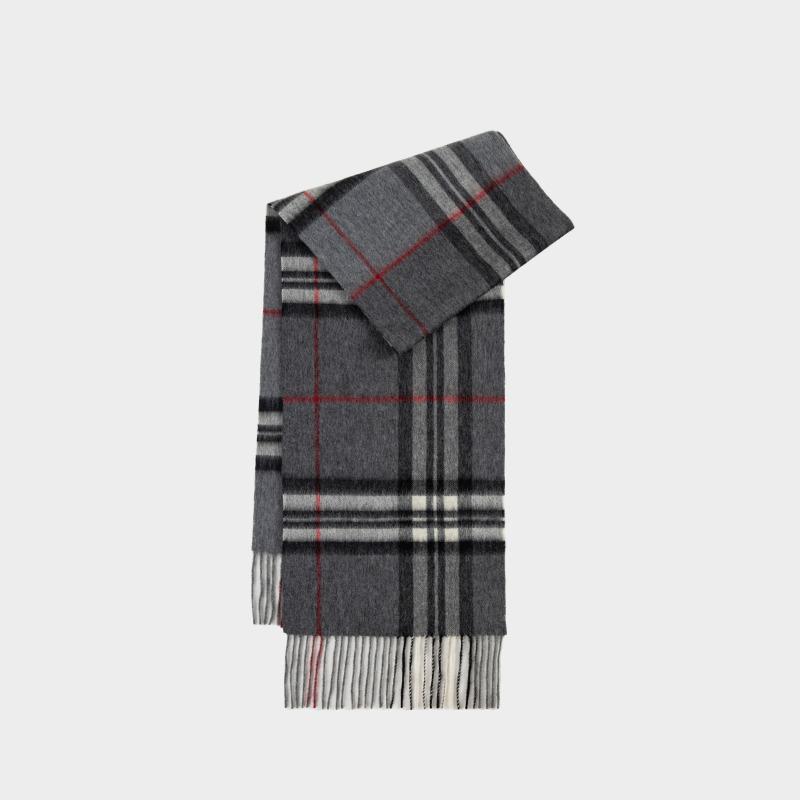 High quality plaid 100% wool scarf, female Korean atmosphere scarf, versatile simple fringed shawl