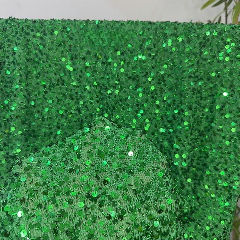 Exquisite Sequins Fabric with Shiny Sequins Embroidered for DIY Sewing Weding Party Dress Decoration Handmade DIY Designerfabric