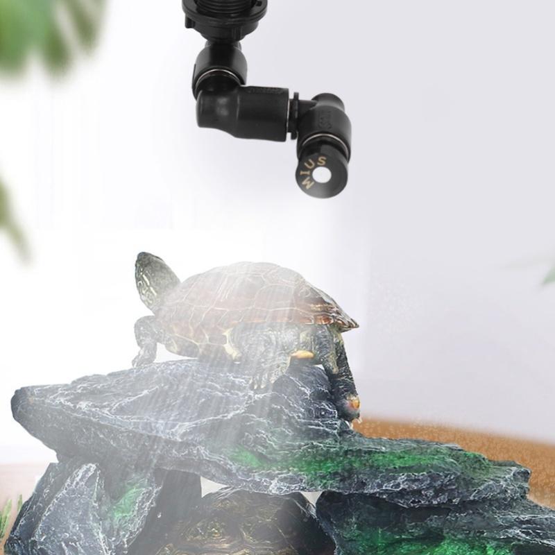 Smart Reptile Atomizer ABS Plastic Electronic Reptile Humidifier 360 Degree Rotatable Nozzle Reptile Fogger