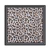 Women's Fashion Leopard Print Head Scarf 90cm Silk Scarf Temperament Scarf New Ladies Square Scarf Sun Shawl